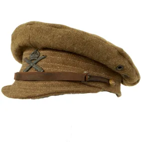 Original British WWI 1917 Dated Trench Cap - Machine Gun Corps - Dated 1917