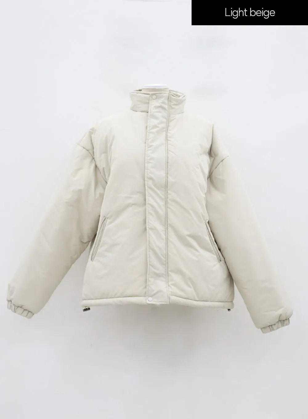 Oversized Zip-Up Puffer Jacket IJ320