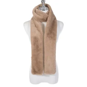 Park Lane Faux Fur Scarf Cappuccino