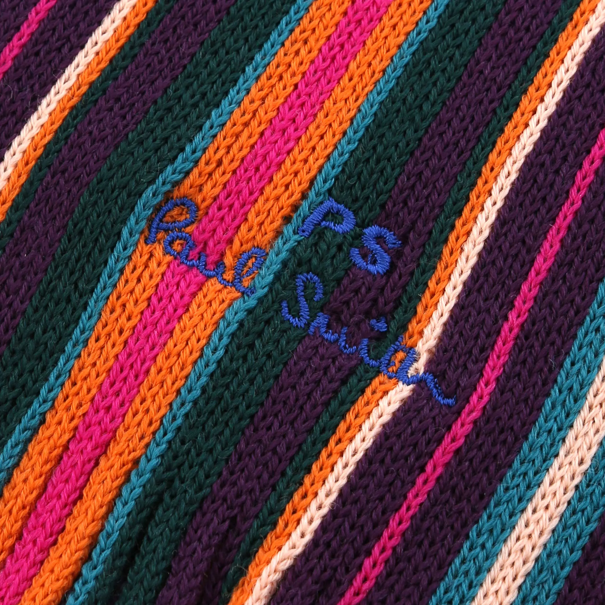 Paul Smith Spectrum Stripe Scarf in Navy