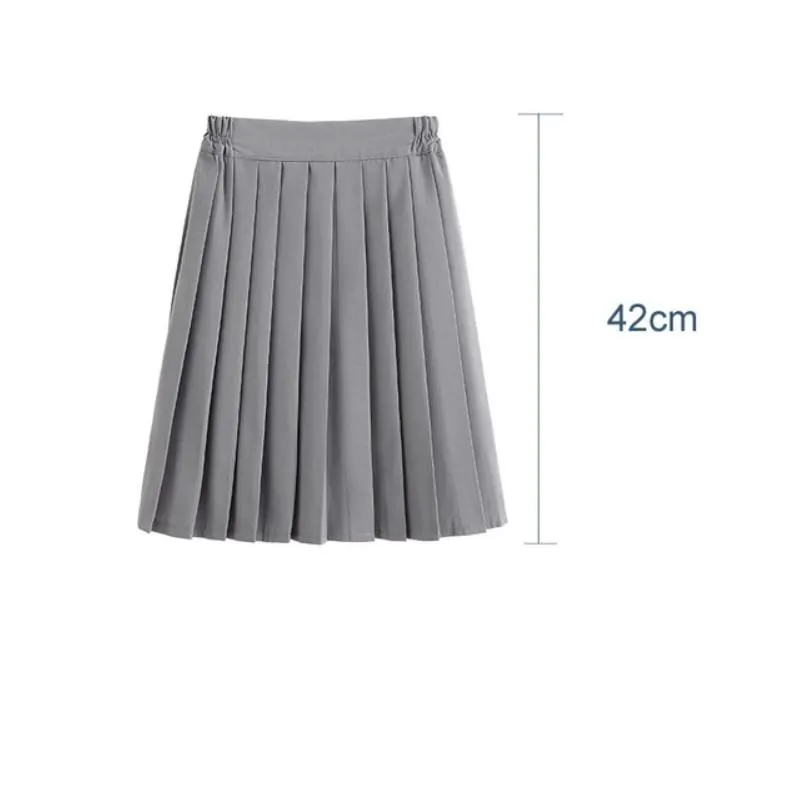 Pleated Elastic School Skirt