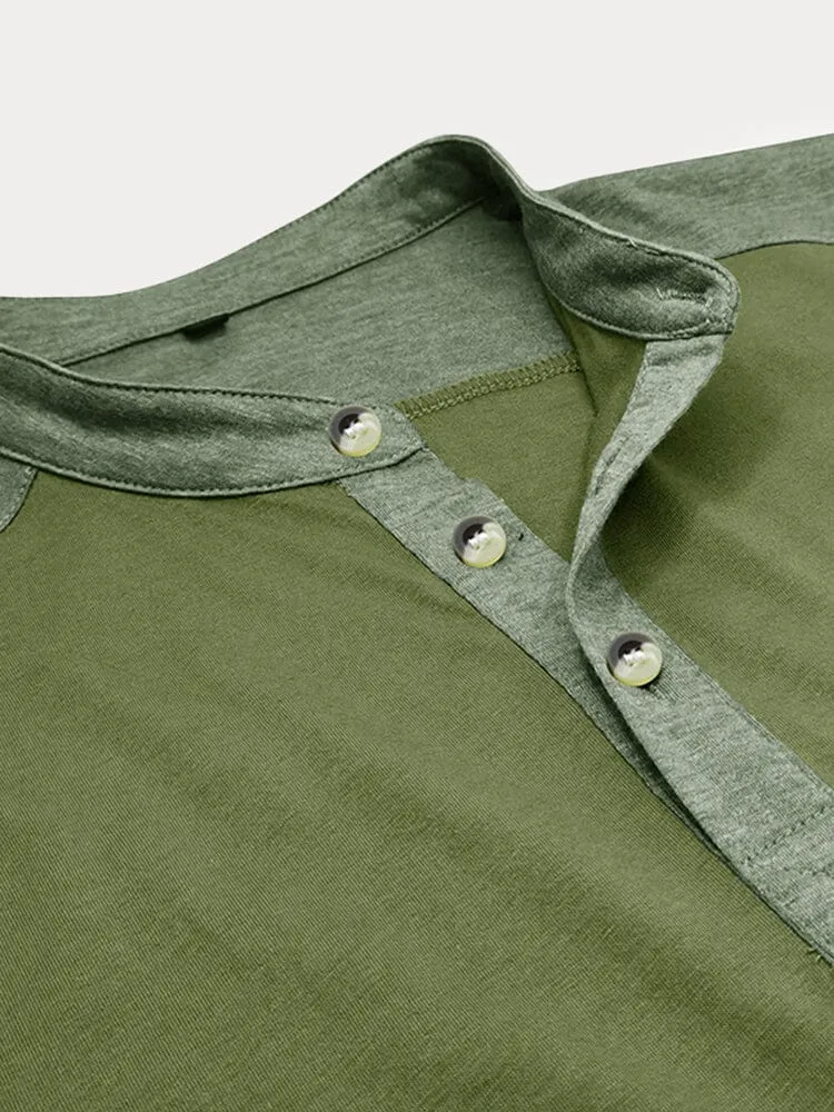 Premium 100% Cotton Henley Shirt