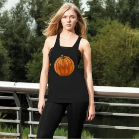 Pumpkin Women's Loose Racerback Tank Top