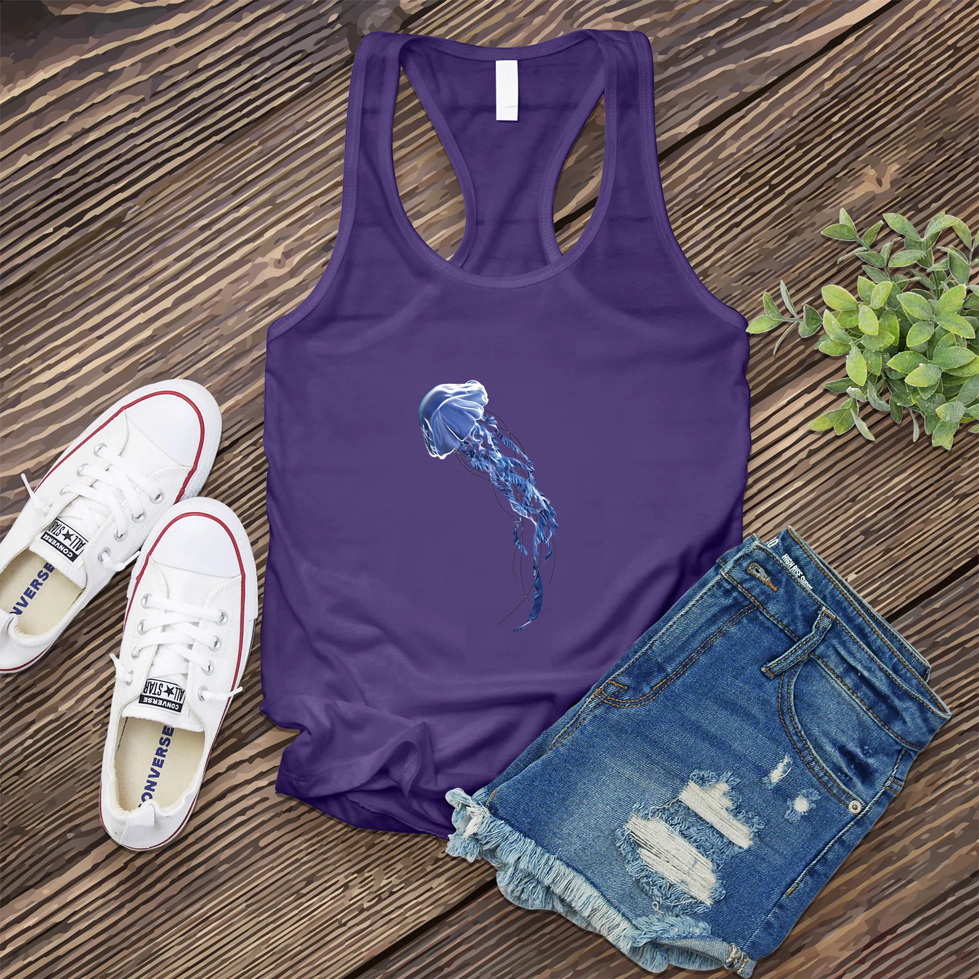 Purple Jellyfish Women's Tank Top