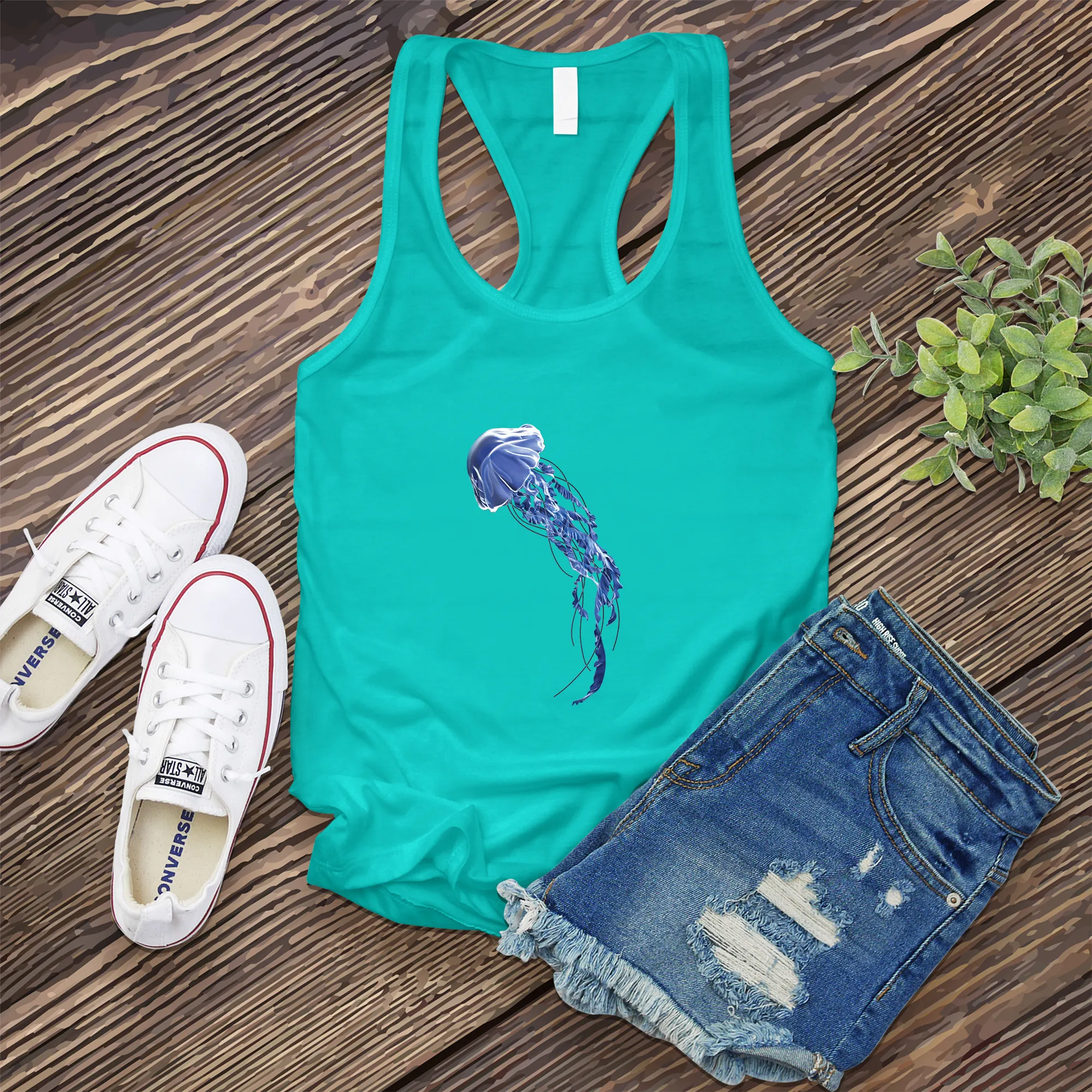 Purple Jellyfish Women's Tank Top