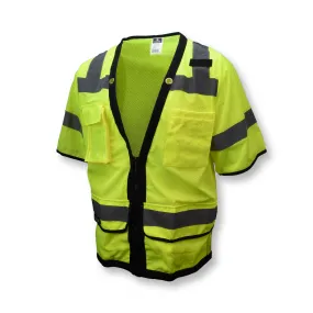 Radians SV59Z-3 Type R Class 3 Heavy Duty Mesh Surveyor Safety Vest with Zipper