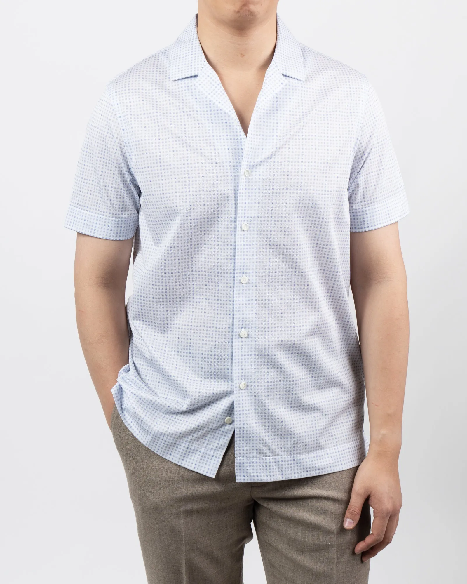 RC Lt.Blue Squares Coolmax SS Shirt