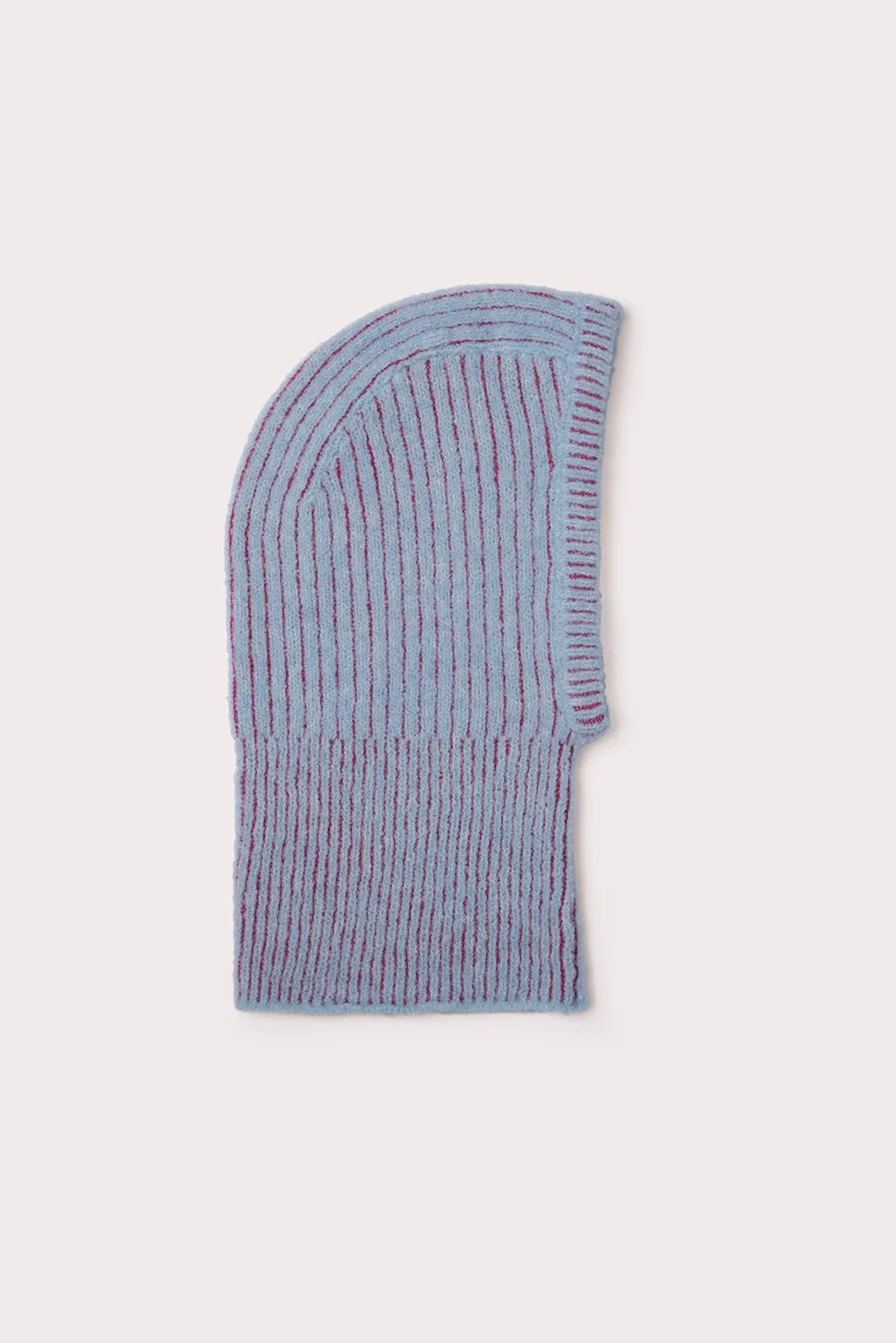 Reba Balaclava Pale Blue Merino Wool