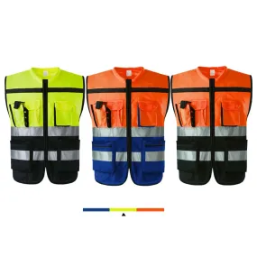 Reflective vest multi pockets for cycling(MJ-S34)