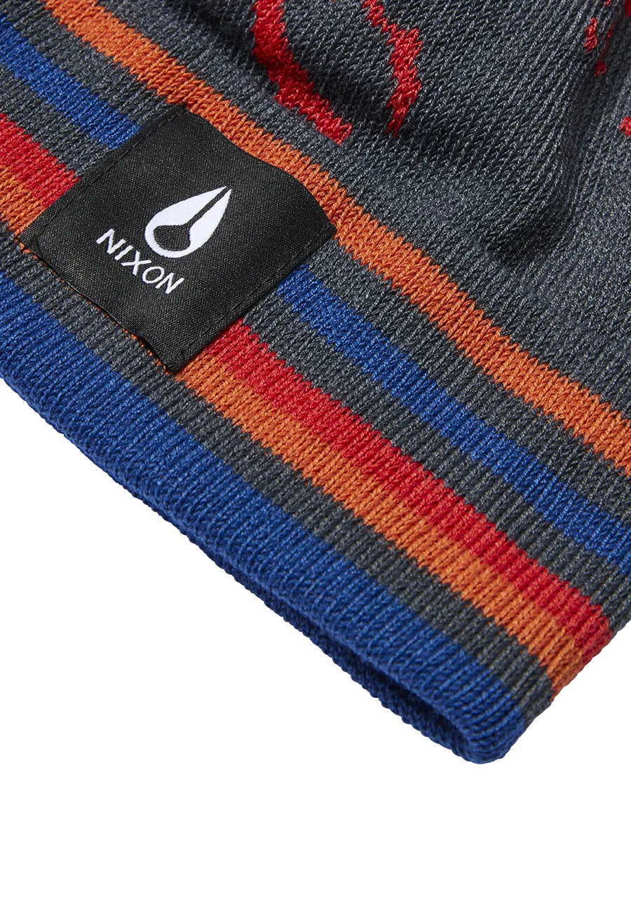 Ridge Pom Beanie - Navy / Multi