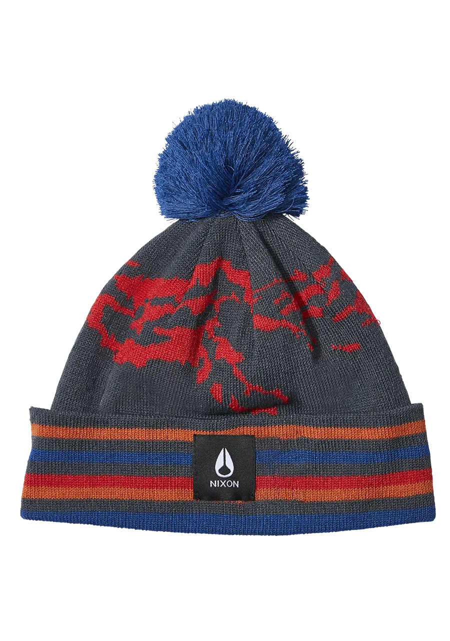 Ridge Pom Beanie - Navy / Multi