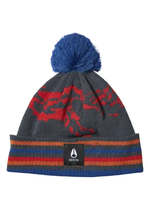 Ridge Pom Beanie - Navy / Multi