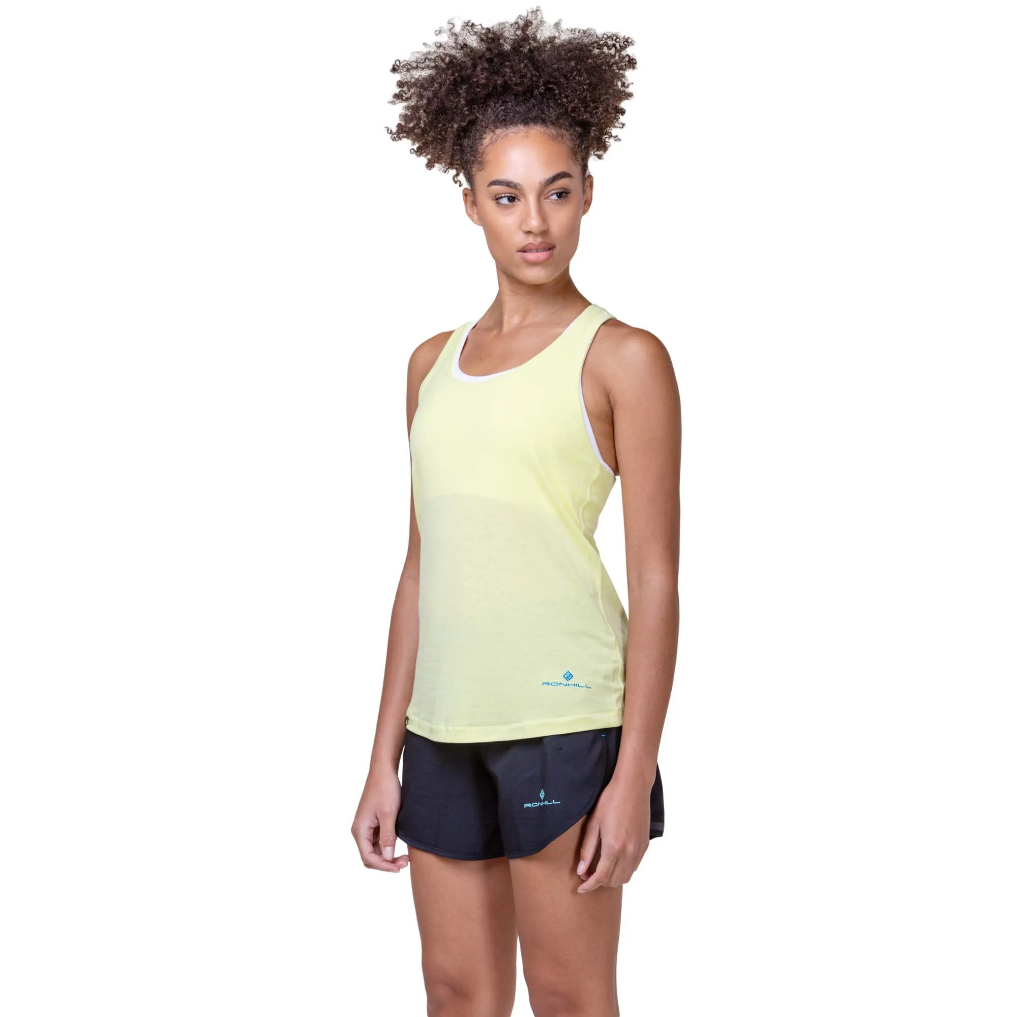 Ronhill | Women's Tech Tencel Vest - Zest Marl/Electric Blue