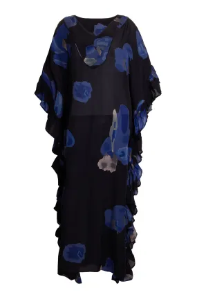 Ruffle Kaftan Silk