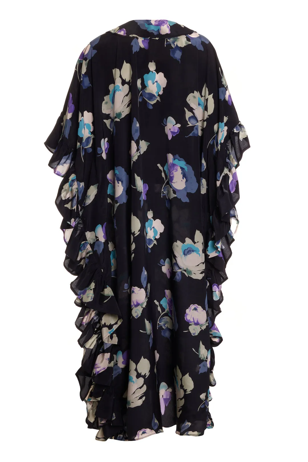 Ruffle Kaftan Silk