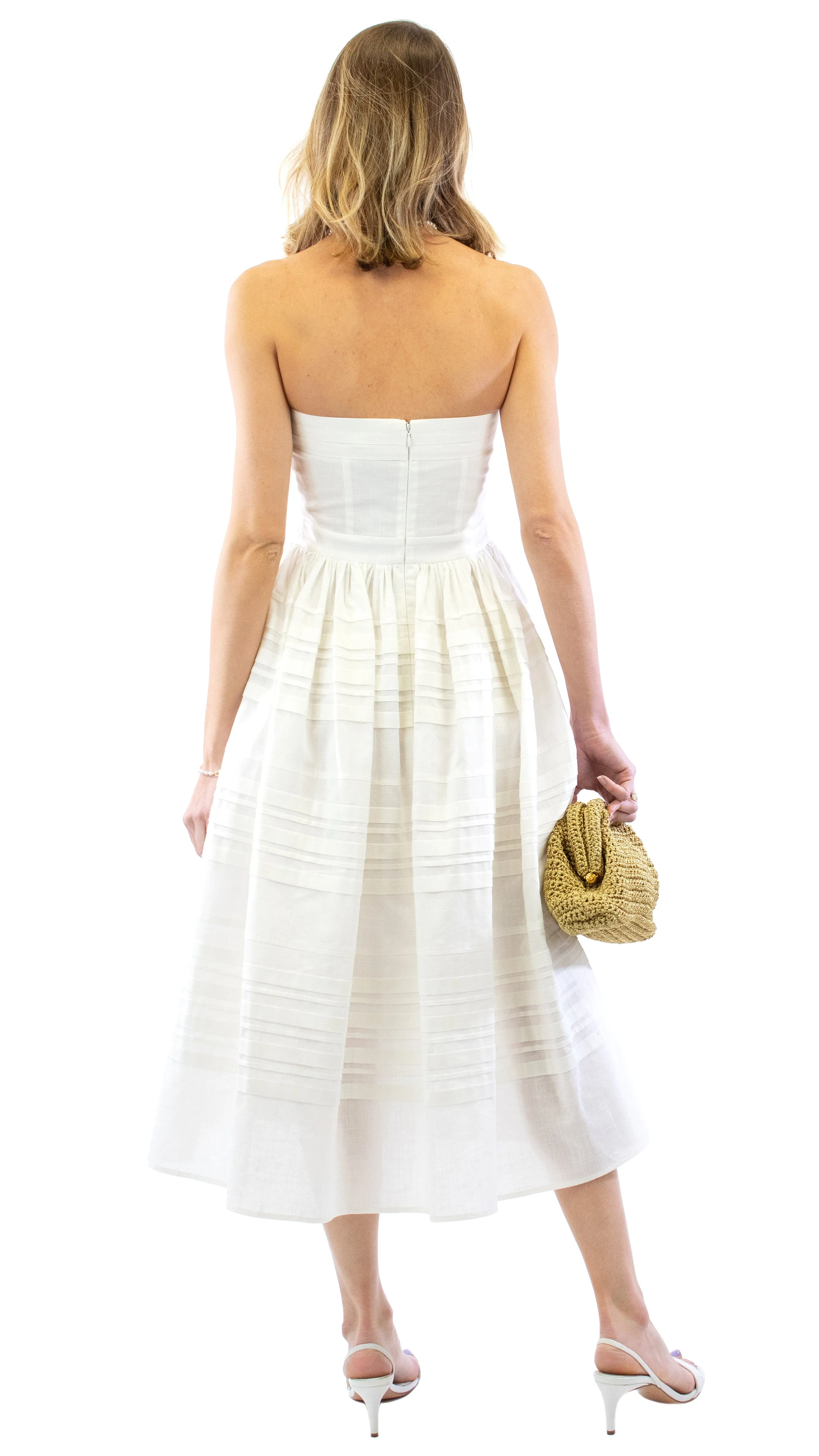 Sadie Strapless Dress - Off White