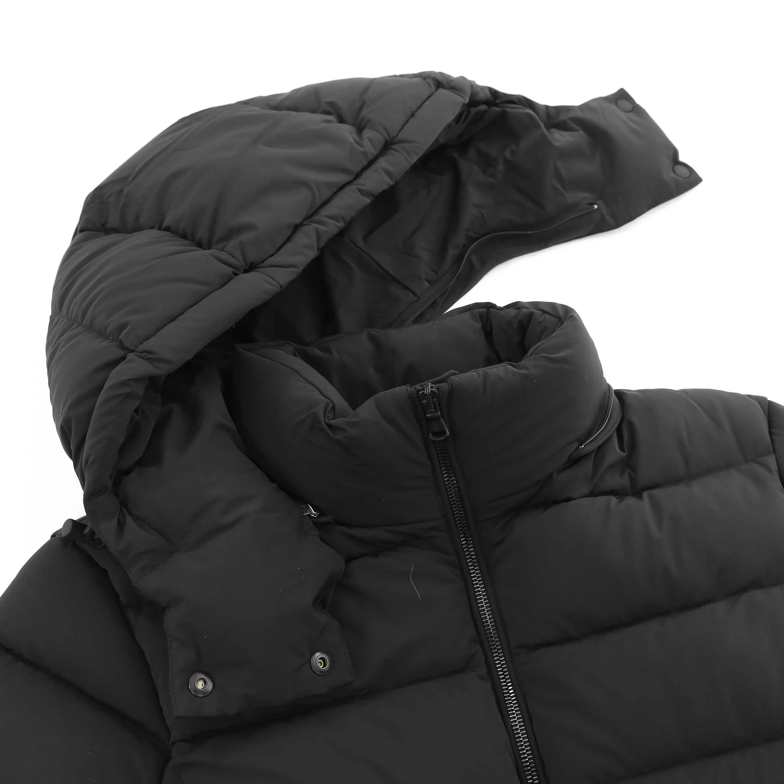 Sandbanks Dune Belted Mid Puffer Ladies Jacket in Black