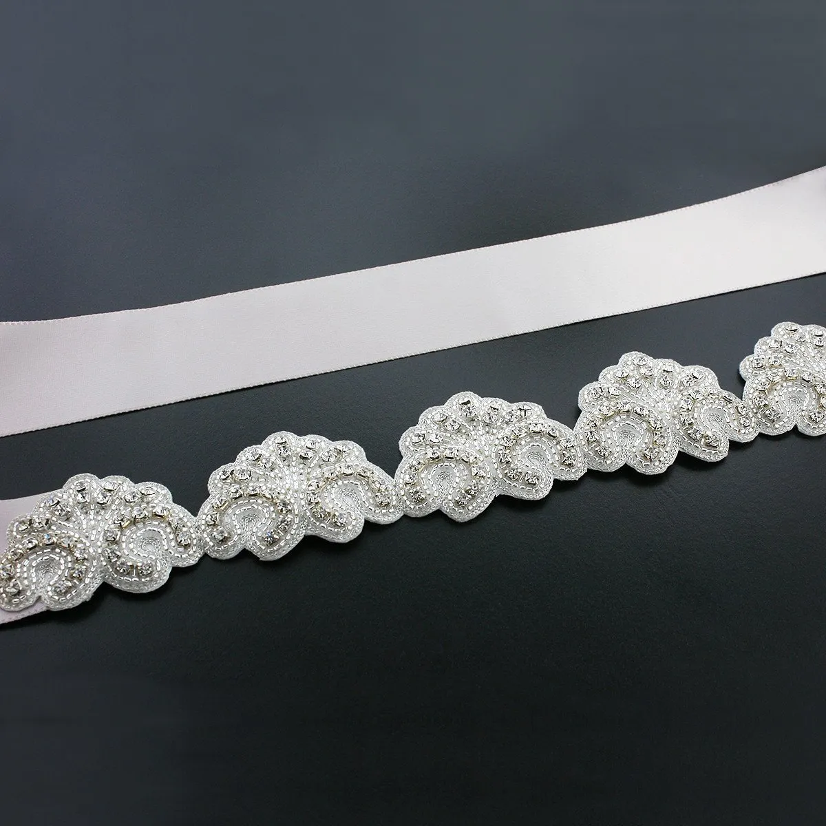 Scalloped Bridal Sash