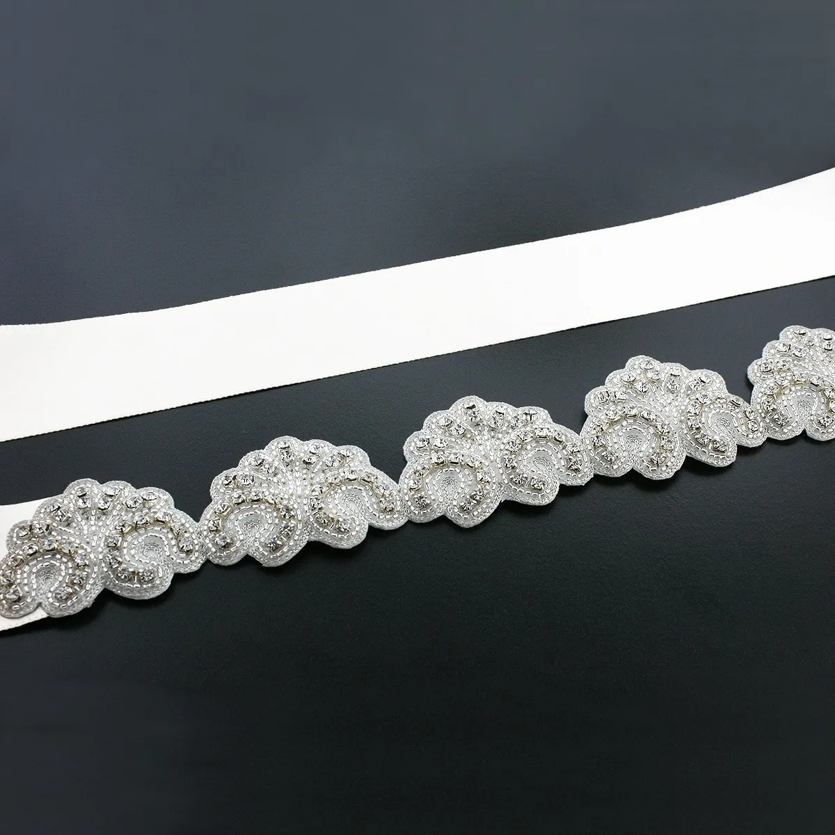 Scalloped Bridal Sash