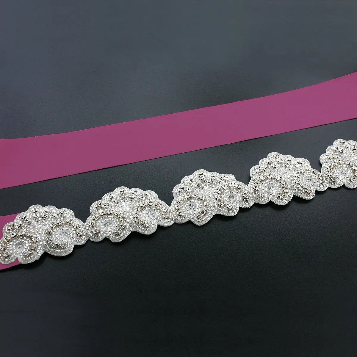 Scalloped Bridal Sash