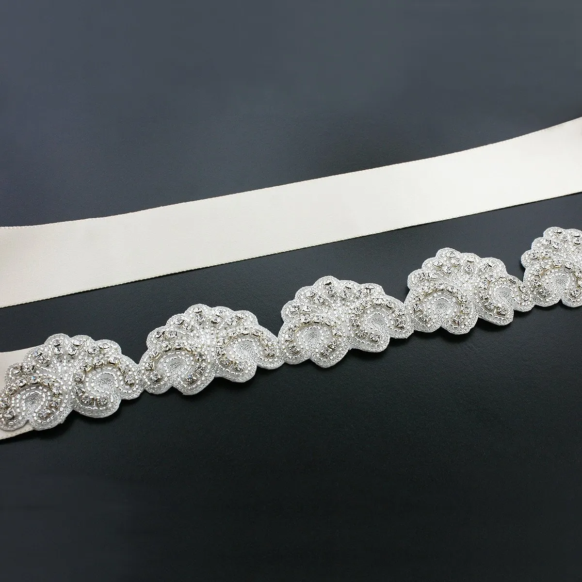 Scalloped Bridal Sash