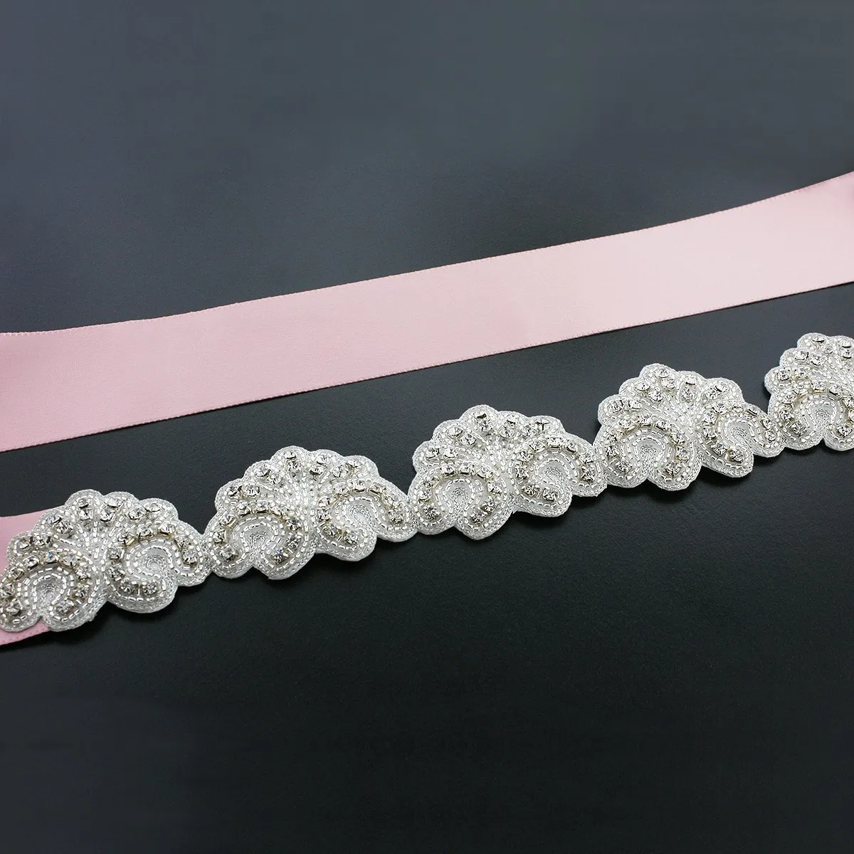 Scalloped Bridal Sash