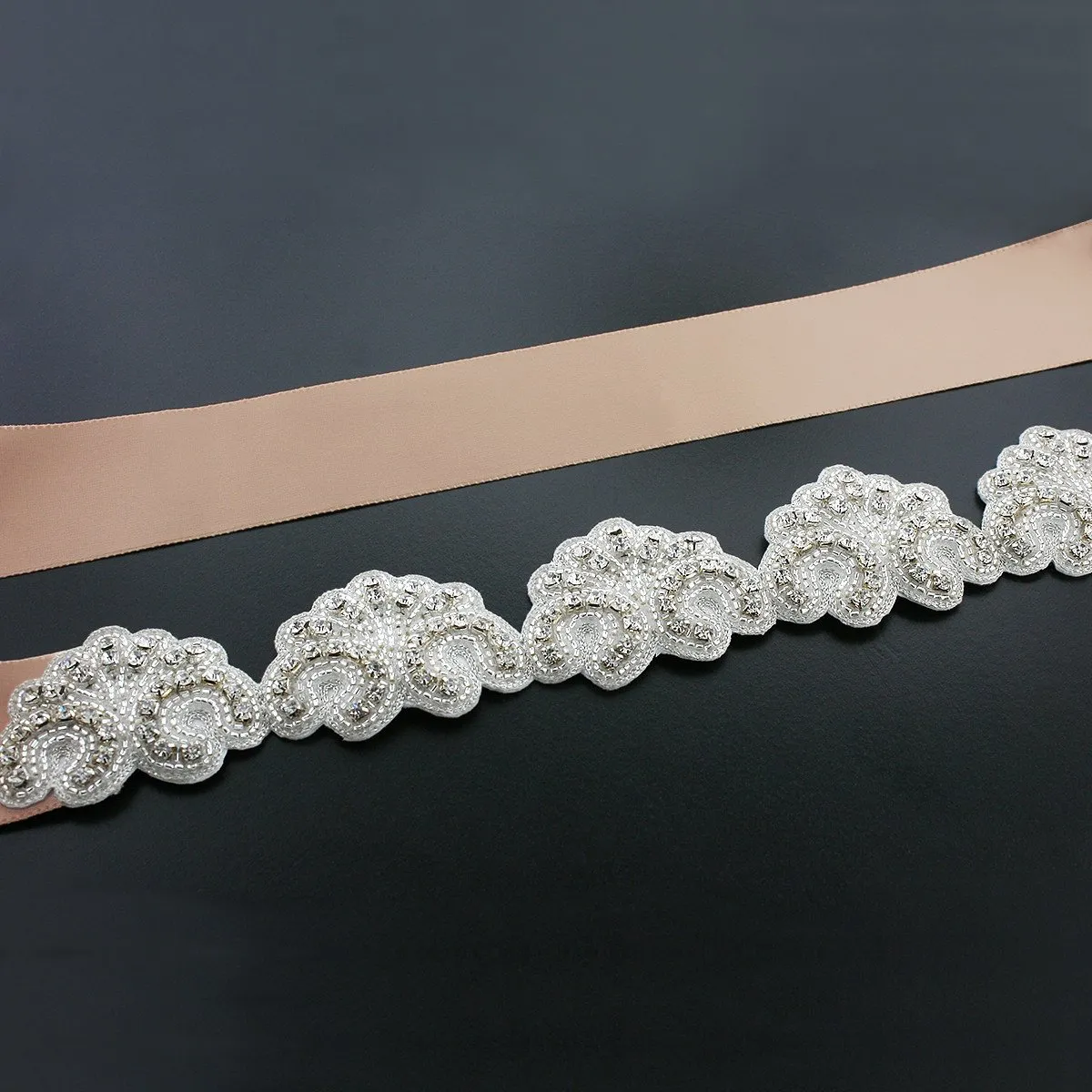 Scalloped Bridal Sash