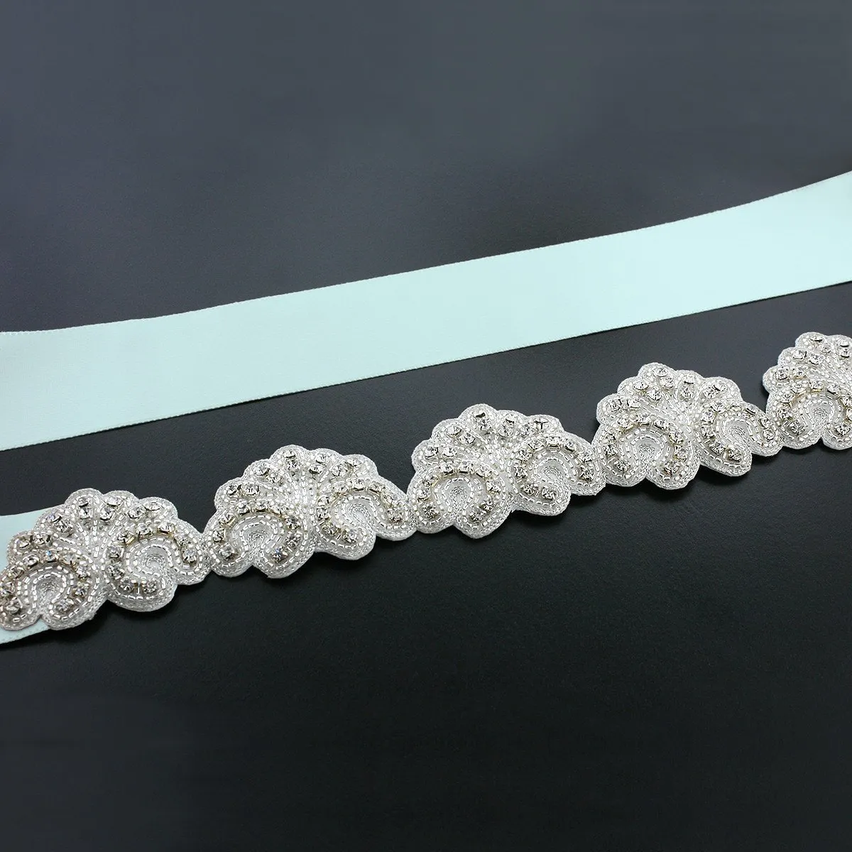 Scalloped Bridal Sash