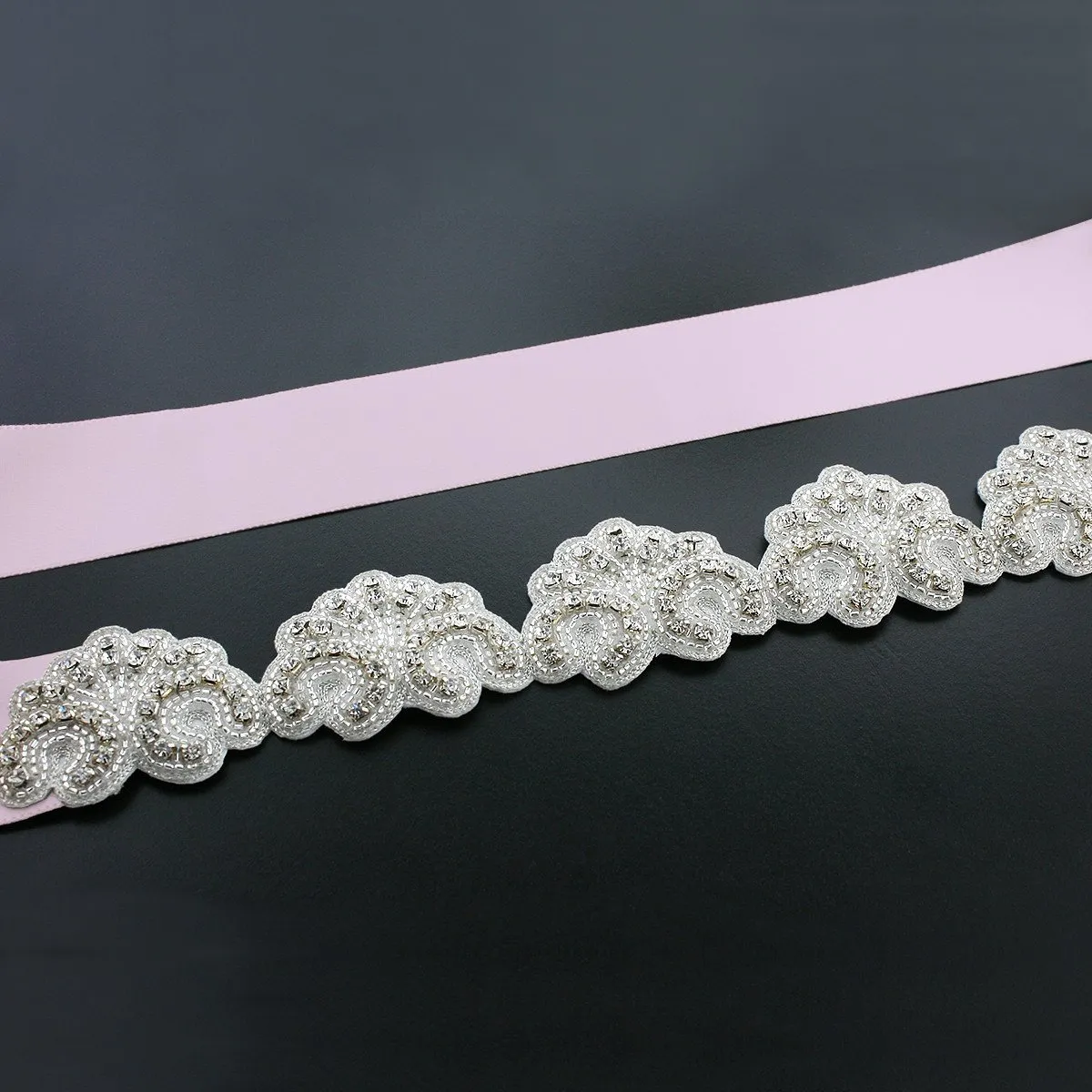 Scalloped Bridal Sash