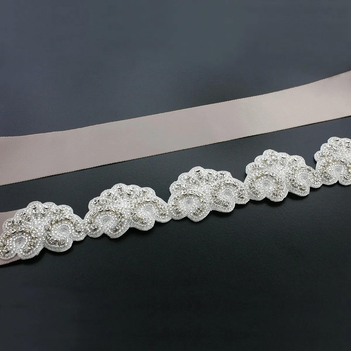 Scalloped Bridal Sash