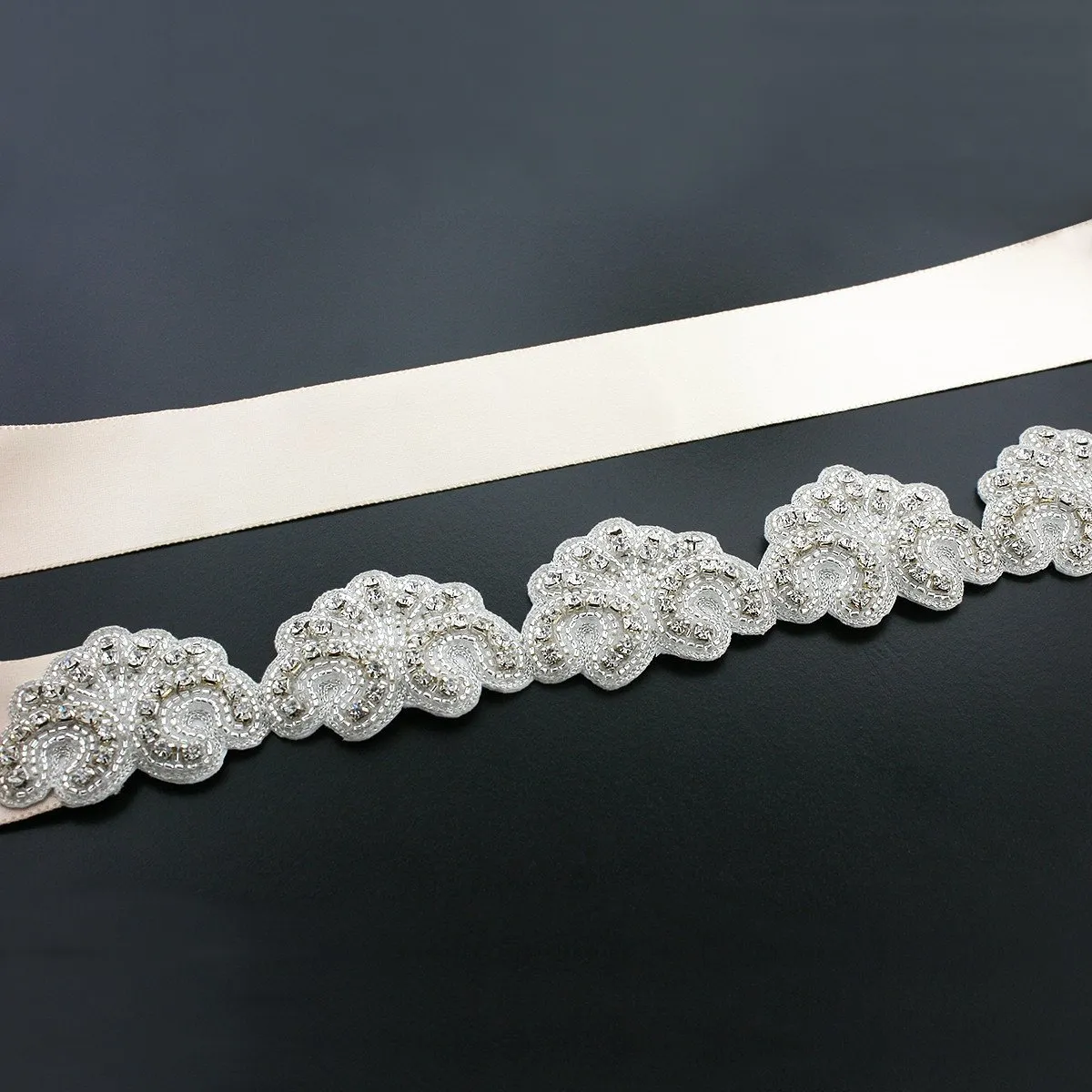 Scalloped Bridal Sash