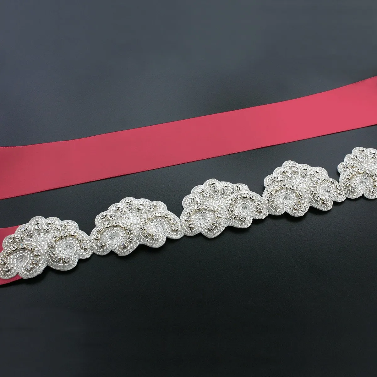 Scalloped Bridal Sash