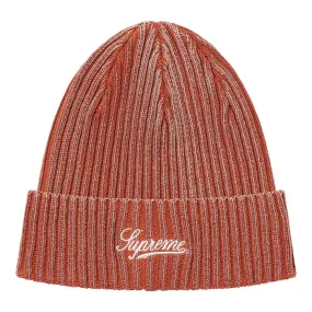 Supreme Bleached Rib Beanie- Burnt Orange