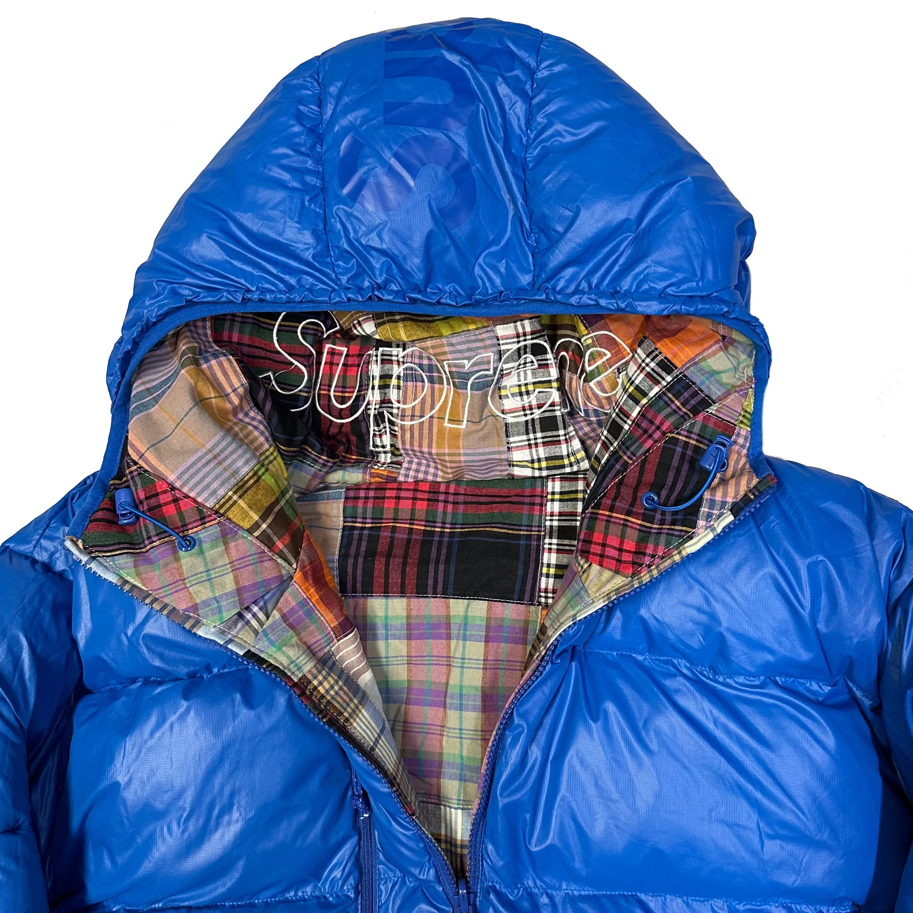 Supreme Madras Reversible Down Puffer Jacket ( XL )