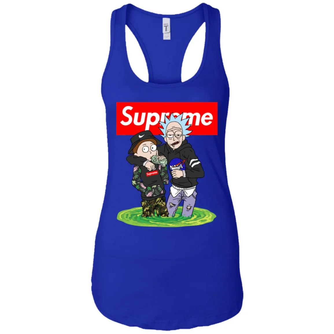 Supreme Rick And Morty T-shirt Women Tank Top