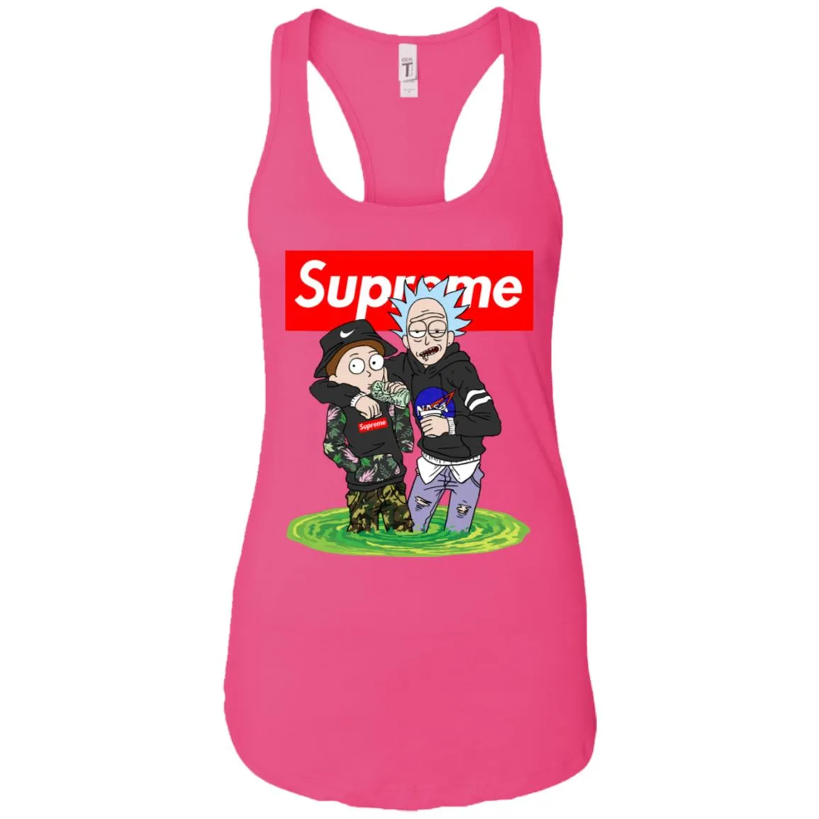 Supreme Rick And Morty T-shirt Women Tank Top