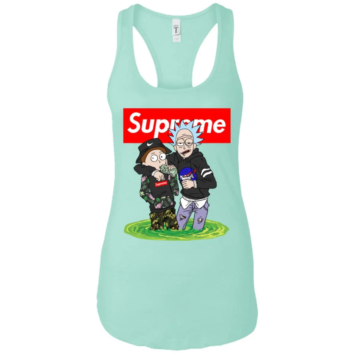 Supreme Rick And Morty T-shirt Women Tank Top