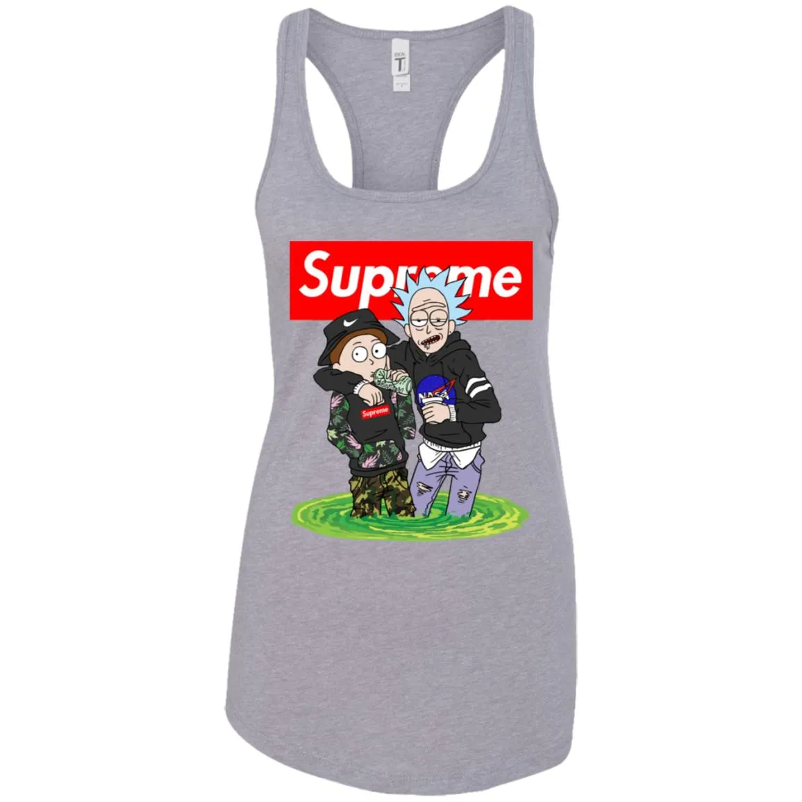 Supreme Rick And Morty T-shirt Women Tank Top