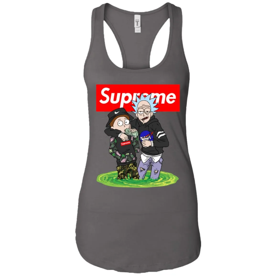 Supreme Rick And Morty T-shirt Women Tank Top