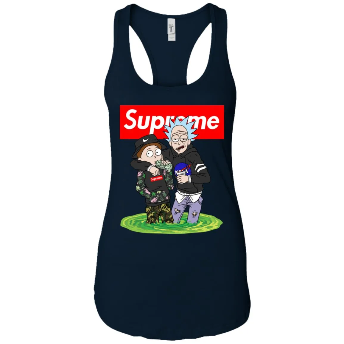 Supreme Rick And Morty T-shirt Women Tank Top