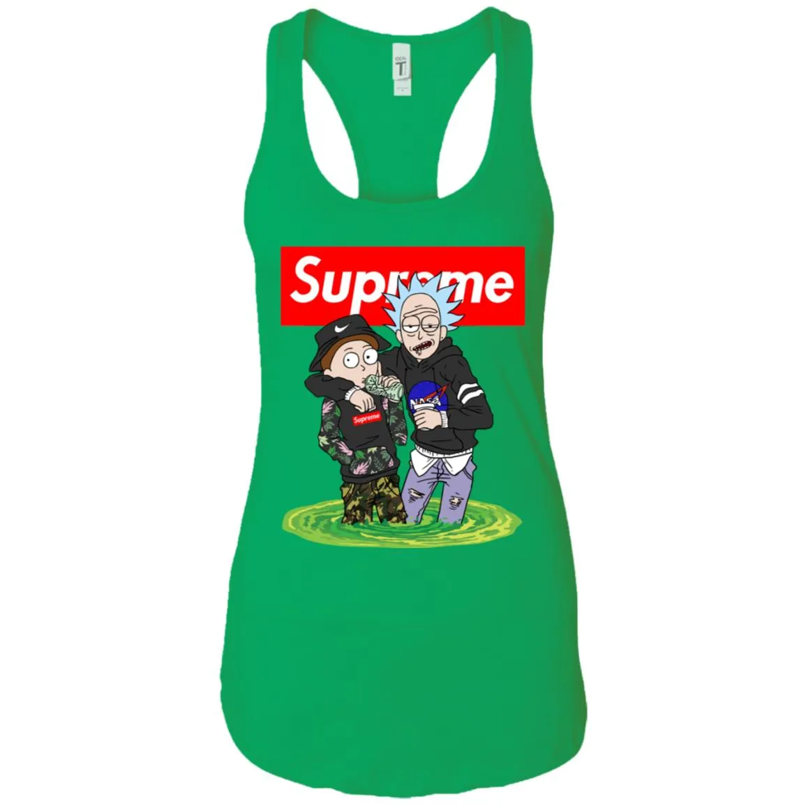 Supreme Rick And Morty T-shirt Women Tank Top