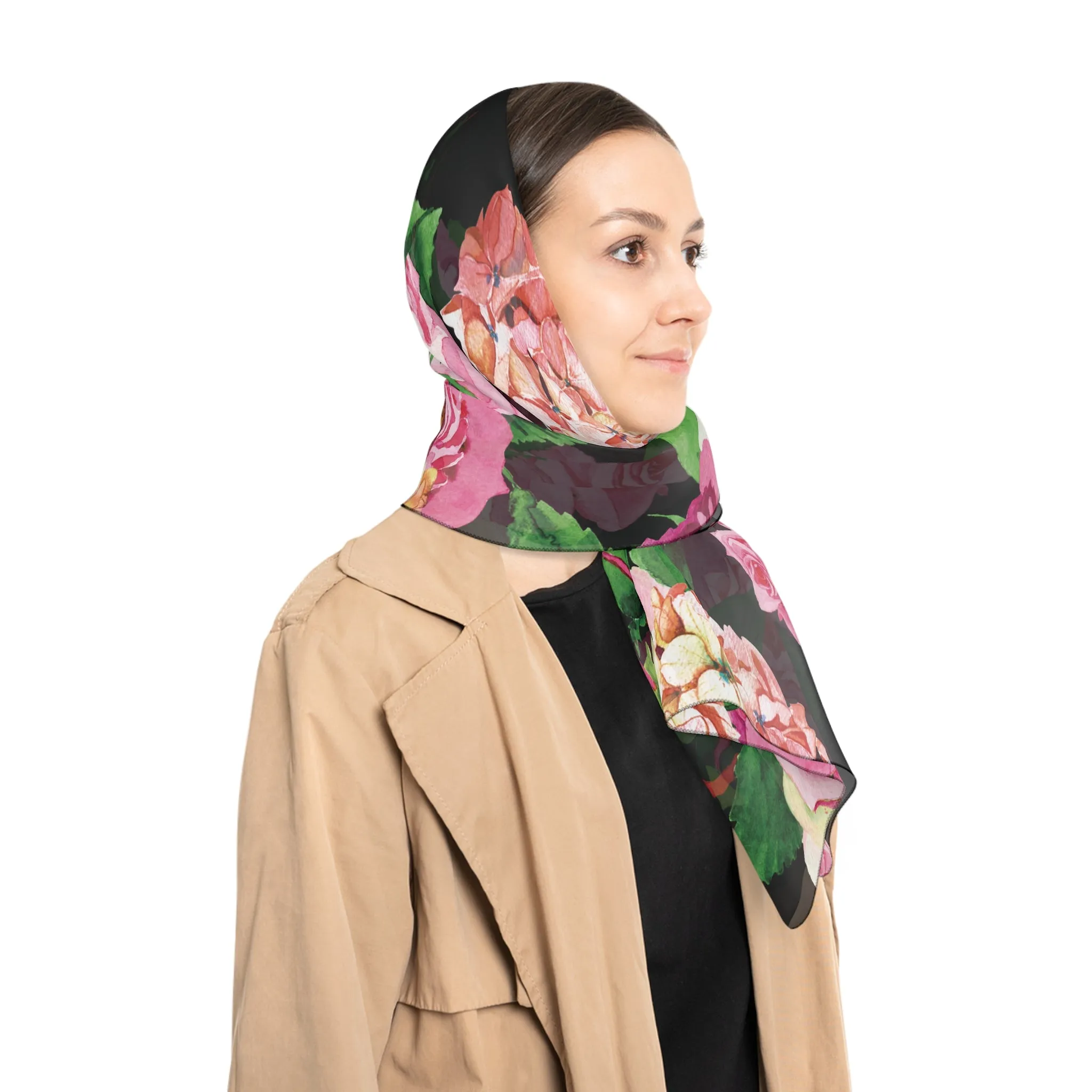 Sweet Wendie Floral Chiffon Scarf