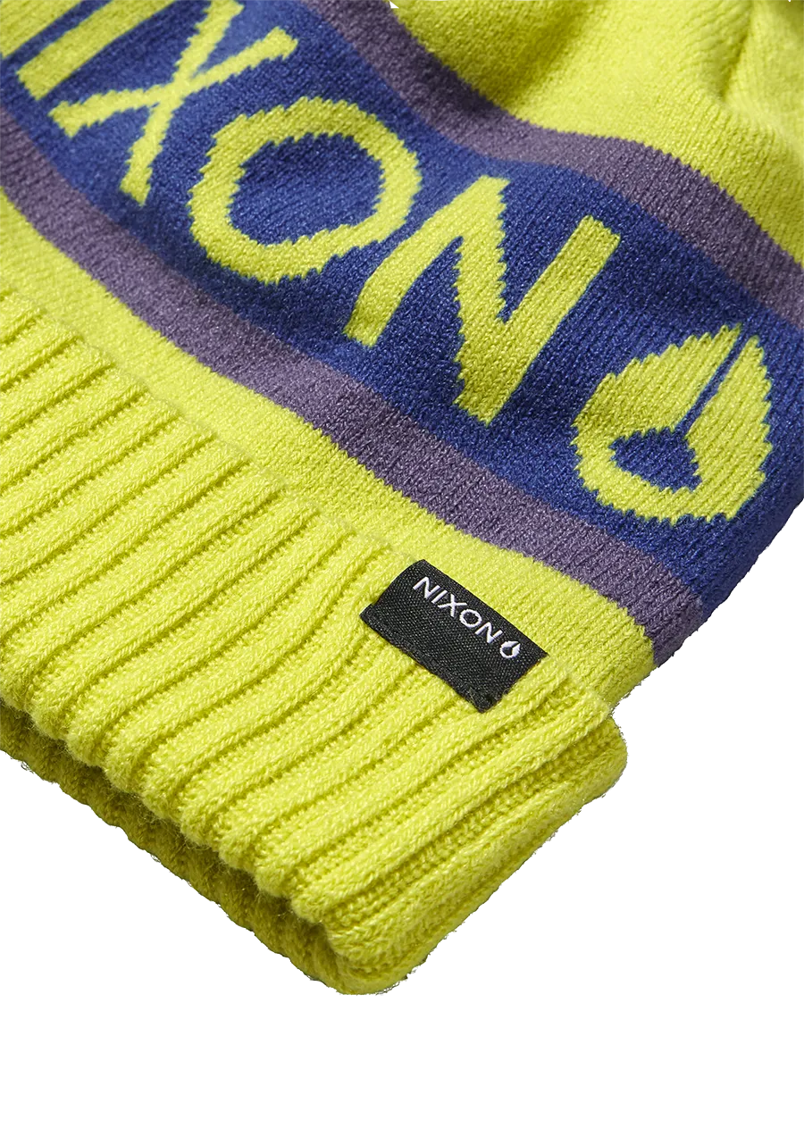 Teamster Beanie  II - Citron / Purple