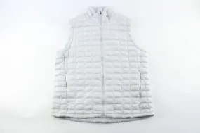 The North Face Embroidered Logo White Puffer Vest