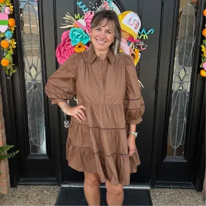 The Simple Mocha Dress