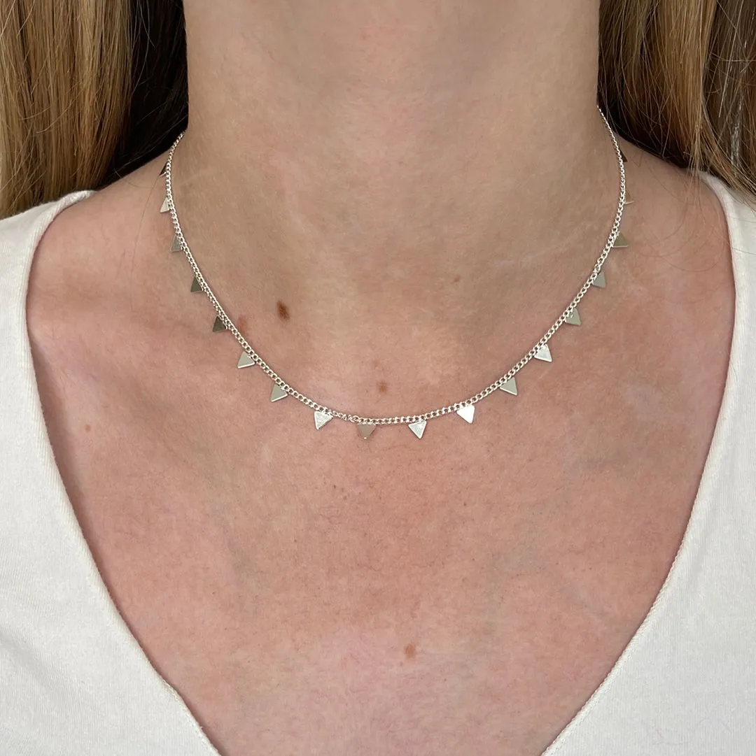 Trikona Necklace - Silver