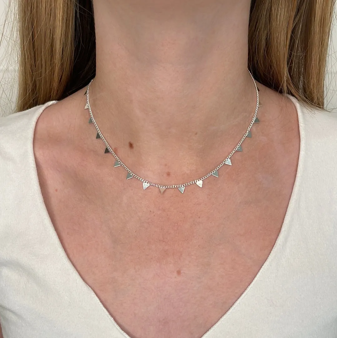 Trikona Necklace - Silver