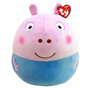 Ty Squish A Boo 10" George Pig.