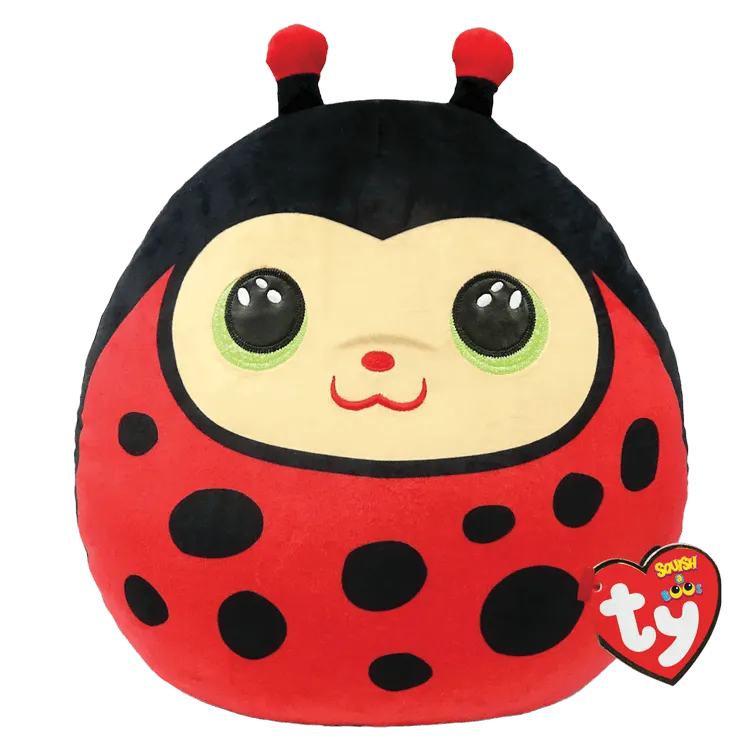 Ty Squish A Boo 10" Izzy Ladybug