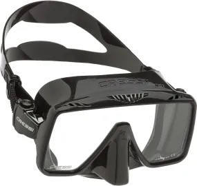 Used Cressi SF1 Squared Frameless Dive Mask - Black